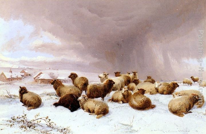 Thomas Sidney Cooper Sheep In Winter